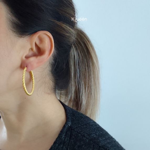 Twisted Hoops - Dorado - Image 2